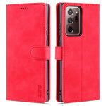 AZNS Skin Feel Calf Texture Custodia in pelle con apertura orizzontale con slot per carte, supporto e portafoglio, For Samsung Galaxy M62 / F62, For Samsung Galaxy Note10+, For Samsung Galaxy Note20, For Samsung Galaxy Note20 Ultra