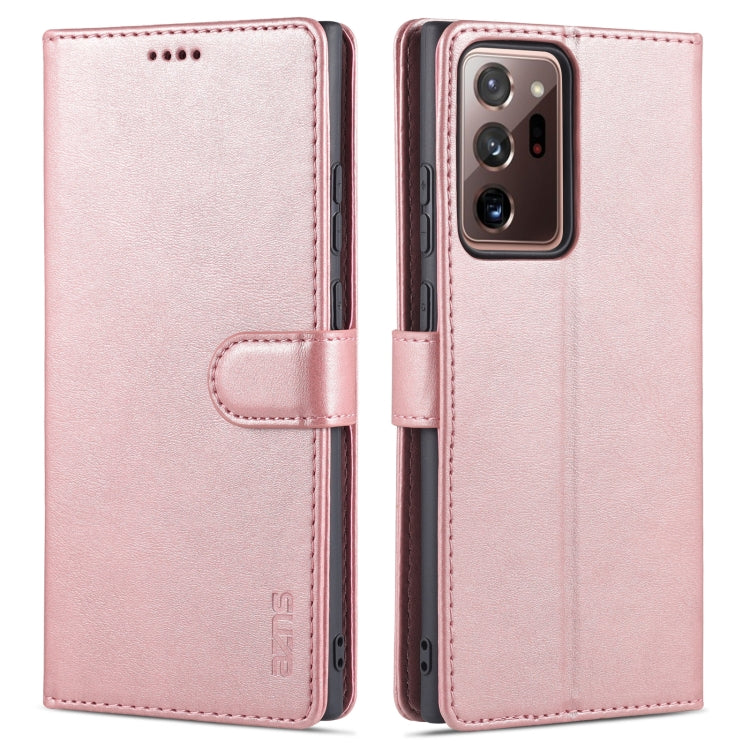 AZNS Skin Feel Calf Texture Custodia in pelle con apertura orizzontale con slot per carte, supporto e portafoglio, For Samsung Galaxy M62 / F62, For Samsung Galaxy Note10+, For Samsung Galaxy Note20, For Samsung Galaxy Note20 Ultra
