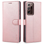 AZNS Skin Feel Calf Texture Custodia in pelle con apertura orizzontale con slot per carte, supporto e portafoglio, For Samsung Galaxy M62 / F62, For Samsung Galaxy Note10+, For Samsung Galaxy Note20, For Samsung Galaxy Note20 Ultra
