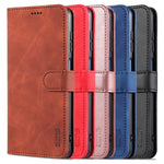 AZNS Skin Feel Calf Texture Custodia in pelle con apertura orizzontale con slot per carte, supporto e portafoglio, For Samsung Galaxy S21 5G, For Samsung Galaxy S21 FE 5G, For Samsung Galaxy S21 Ultra 5G, For Samsung Galaxy S21+ 5G