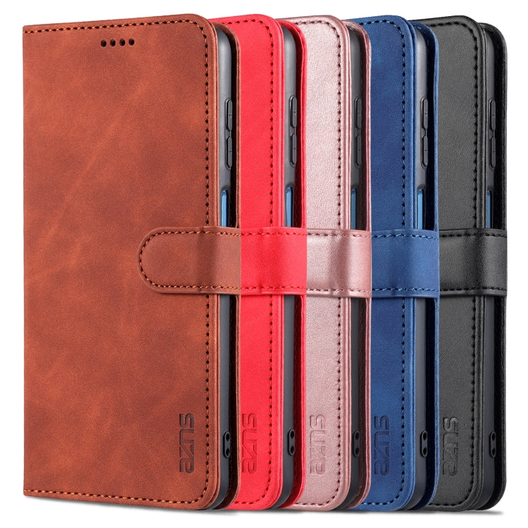 AZNS Skin Feel Calf Texture Custodia in pelle con apertura orizzontale con slot per carte, supporto e portafoglio, For Samsung Galaxy S21 5G, For Samsung Galaxy S21 FE 5G, For Samsung Galaxy S21 Ultra 5G, For Samsung Galaxy S21+ 5G