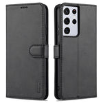 AZNS Skin Feel Calf Texture Custodia in pelle con apertura orizzontale con slot per carte, supporto e portafoglio, For Samsung Galaxy S21 5G, For Samsung Galaxy S21 FE 5G, For Samsung Galaxy S21 Ultra 5G, For Samsung Galaxy S21+ 5G