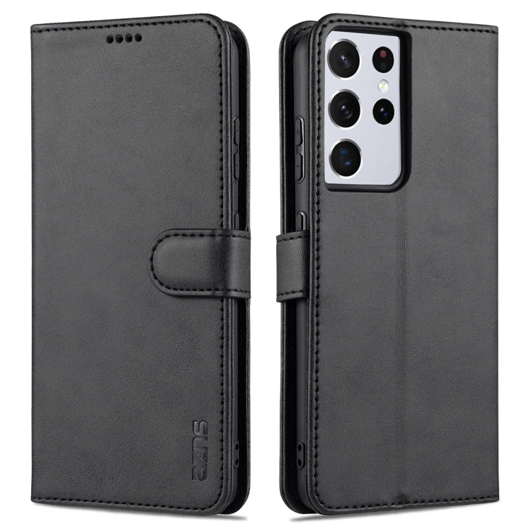 AZNS Skin Feel Calf Texture Custodia in pelle con apertura orizzontale con slot per carte, supporto e portafoglio, For Samsung Galaxy S21 5G, For Samsung Galaxy S21 FE 5G, For Samsung Galaxy S21 Ultra 5G, For Samsung Galaxy S21+ 5G
