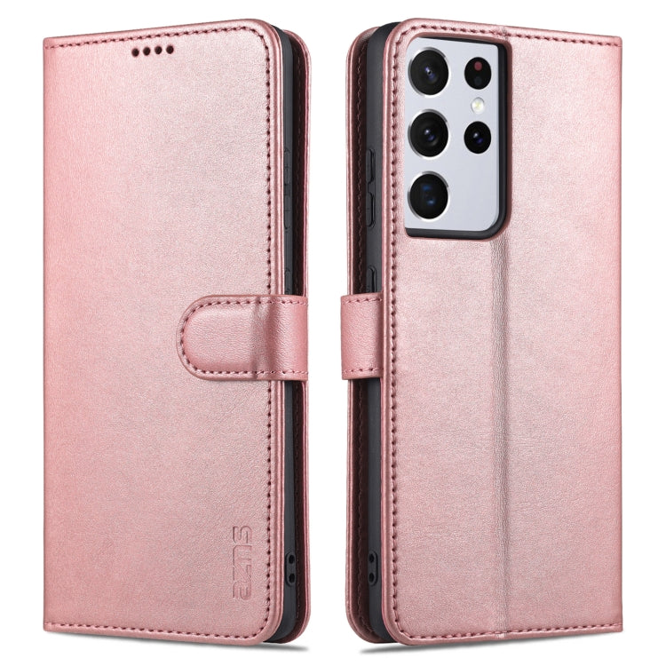 AZNS Skin Feel Calf Texture Custodia in pelle con apertura orizzontale con slot per carte, supporto e portafoglio, For Samsung Galaxy S21 5G, For Samsung Galaxy S21 FE 5G, For Samsung Galaxy S21 Ultra 5G, For Samsung Galaxy S21+ 5G