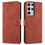 AZNS Skin Feel Calf Texture Custodia in pelle con apertura orizzontale con slot per carte, supporto e portafoglio, For Samsung Galaxy S21 5G, For Samsung Galaxy S21 FE 5G, For Samsung Galaxy S21 Ultra 5G, For Samsung Galaxy S21+ 5G
