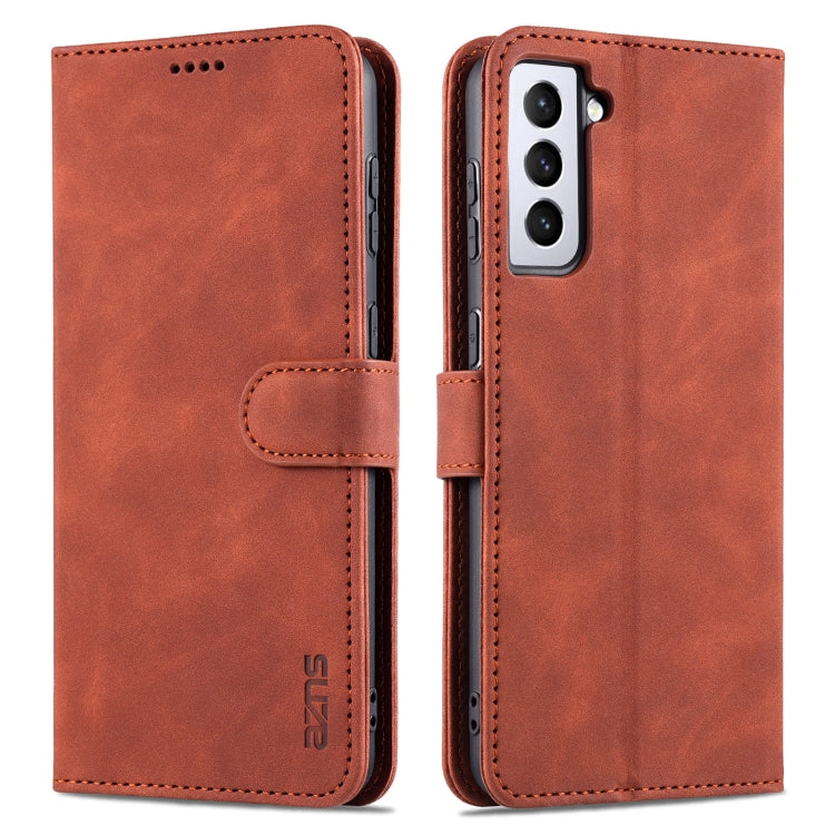 AZNS Skin Feel Calf Texture Custodia in pelle con apertura orizzontale con slot per carte, supporto e portafoglio, For Samsung Galaxy S21 5G, For Samsung Galaxy S21 FE 5G, For Samsung Galaxy S21 Ultra 5G, For Samsung Galaxy S21+ 5G