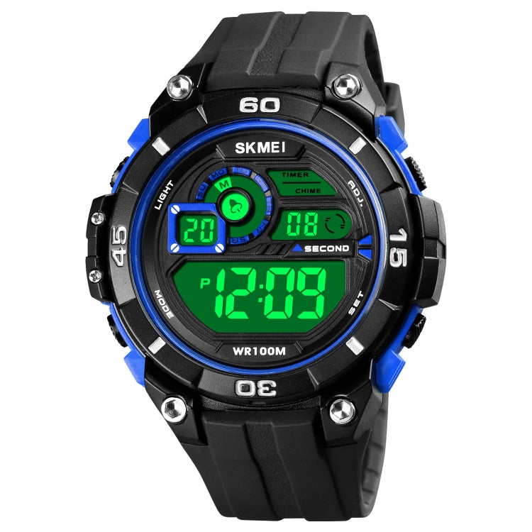 SKMEI 1756 Dual Time Countdown Alarm Clock Men Sports Orologio elettronico luminoso