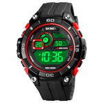 SKMEI 1756 Dual Time Countdown Alarm Clock Men Sports Orologio elettronico luminoso