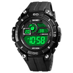 SKMEI 1756 Dual Time Countdown Alarm Clock Men Sports Orologio elettronico luminoso