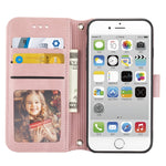 Custodia portafoglio in PU e TPU per iPhone 8 Plus/7 Plus/6 Plus