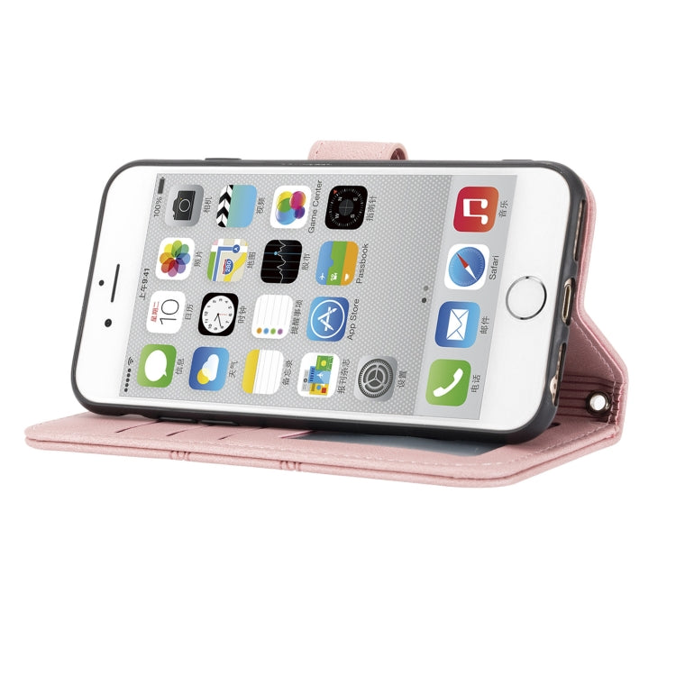 Custodia portafoglio in PU e TPU per iPhone 8 Plus/7 Plus/6 Plus