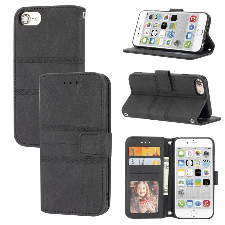 Custodia portafoglio in PU e TPU per iPhone 8 Plus/7 Plus/6 Plus