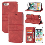 Custodia portafoglio in PU e TPU per iPhone 8 Plus/7 Plus/6 Plus