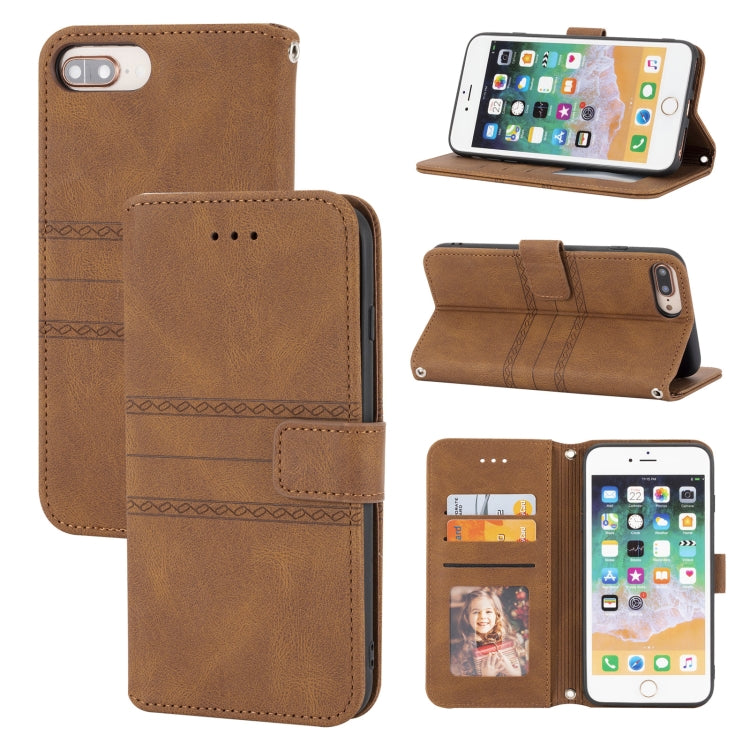 Custodia portafoglio in PU e TPU per iPhone 8 Plus/7 Plus/6 Plus