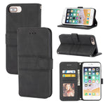 Custodia portafoglio in PU e TPU per iPhone 8 Plus/7 Plus/6 Plus