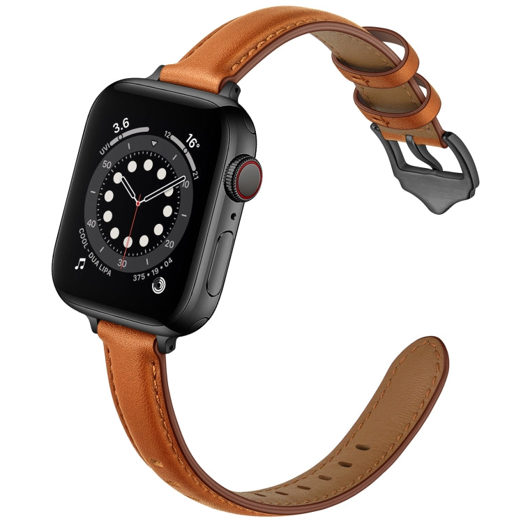 Cinturino di ricambio in pelle stile business cinturino per Apple Watch Series, 7 41mm / 6 & SE & 5 & 4 40mm / 3 & 2 & 1 38mm, 7 45mm / 6 & SE & 5 & 4 44mm / 3 & 2 & 1 42mm