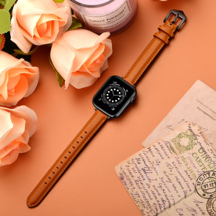 Cinturino di ricambio in pelle stile business cinturino per Apple Watch Series, 7 41mm / 6 & SE & 5 & 4 40mm / 3 & 2 & 1 38mm, 7 45mm / 6 & SE & 5 & 4 44mm / 3 & 2 & 1 42mm