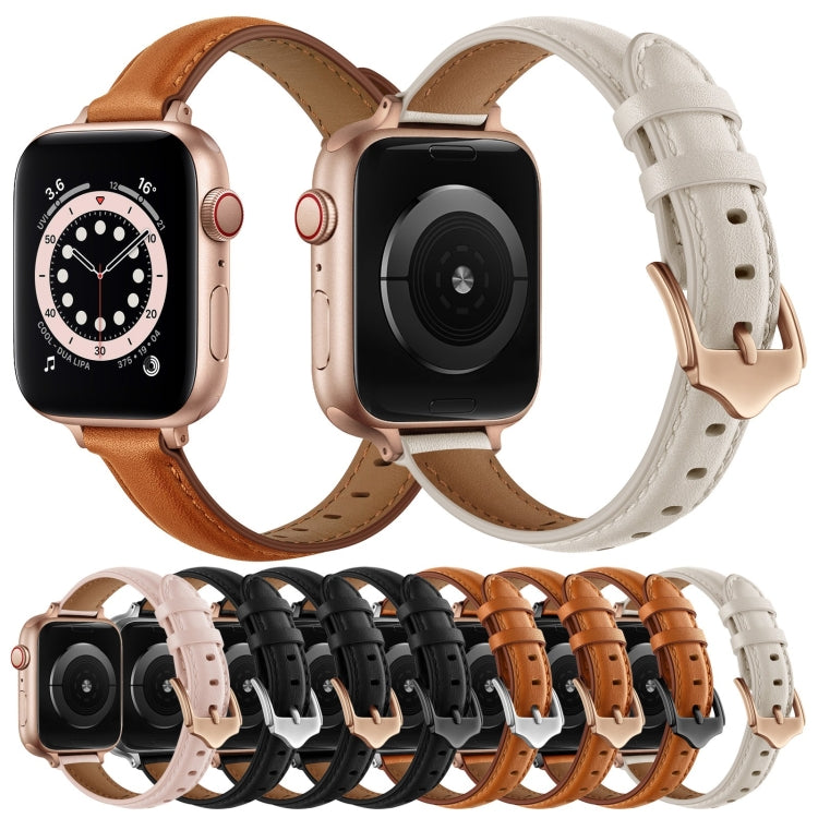 Cinturino di ricambio in pelle stile business cinturino per Apple Watch Series, 7 41mm / 6 & SE & 5 & 4 40mm / 3 & 2 & 1 38mm, 7 45mm / 6 & SE & 5 & 4 44mm / 3 & 2 & 1 42mm