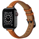 Cinturino di ricambio in pelle stile business cinturino per Apple Watch Series, 7 41mm / 6 & SE & 5 & 4 40mm / 3 & 2 & 1 38mm, 7 45mm / 6 & SE & 5 & 4 44mm / 3 & 2 & 1 42mm