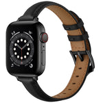 Cinturino di ricambio in pelle stile business cinturino per Apple Watch Series, 7 41mm / 6 & SE & 5 & 4 40mm / 3 & 2 & 1 38mm, 7 45mm / 6 & SE & 5 & 4 44mm / 3 & 2 & 1 42mm