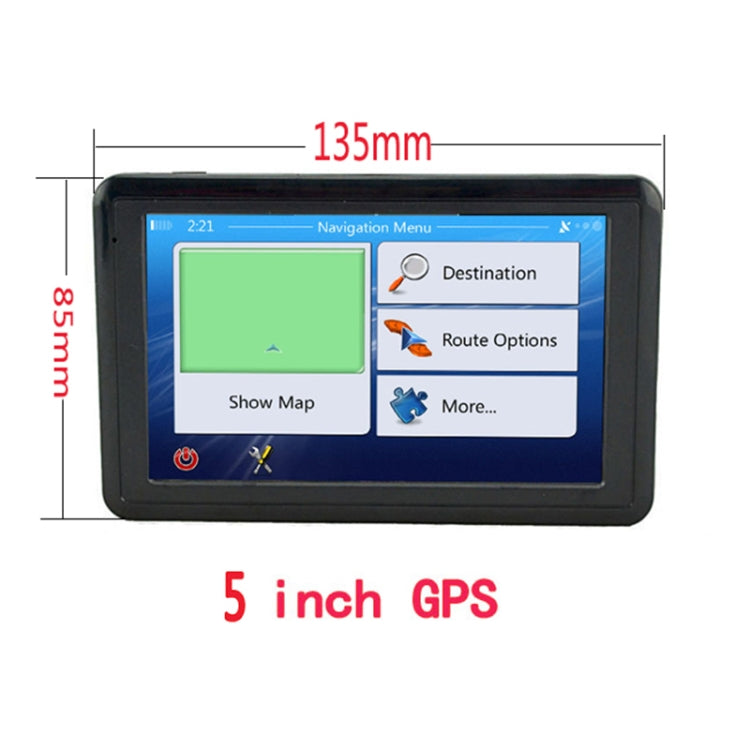 Q5 Car 5 pollici HD TFT Touch Screen Navigatore GPS Supporto TF Card / MP3 / Trasmettitore FM, Europe Map, Australia Map, North America Map, Southeast Asia Map, Middle East Map, South America Map, Africa Map
