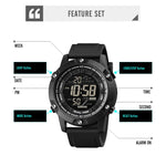 SKMEI 1762 Orologio elettronico luminoso impermeabile con display digitale doppio LED rotondo triplo, SKMEI 1762