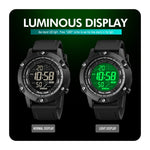SKMEI 1762 Orologio elettronico luminoso impermeabile con display digitale doppio LED rotondo triplo, SKMEI 1762