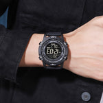SKMEI 1762 Orologio elettronico luminoso impermeabile con display digitale doppio LED rotondo triplo, SKMEI 1762