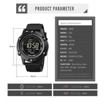 SKMEI 1762 Orologio elettronico luminoso impermeabile con display digitale doppio LED rotondo triplo, SKMEI 1762