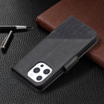 Custodia portafoglio in pelle sintetica per iPhone 13