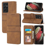 Custodia in pelle a vibrazione orizzontale in PU + TPU con fibbia magnetica a righe in rilievo con supporto e slot per schede e portafoglio e cornice per foto e imbracatura, For Samsung Galaxy S20 FE 5G, For Samsung Galaxy S21 5G                       ...
