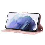 Custodia in pelle a vibrazione orizzontale in PU + TPU con fibbia magnetica a righe in rilievo con supporto e slot per schede e portafoglio e cornice per foto e imbracatura, For Samsung Galaxy S21 FE, For Samsung Galaxy A02s 164mm                      ...