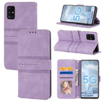Custodia in pelle a vibrazione orizzontale in PU + TPU con fibbia magnetica a righe in rilievo con supporto e slot per schede e portafoglio e cornice per foto e imbracatura, For Samsung Galaxy S21 FE, For Samsung Galaxy A02s 164mm                      ...