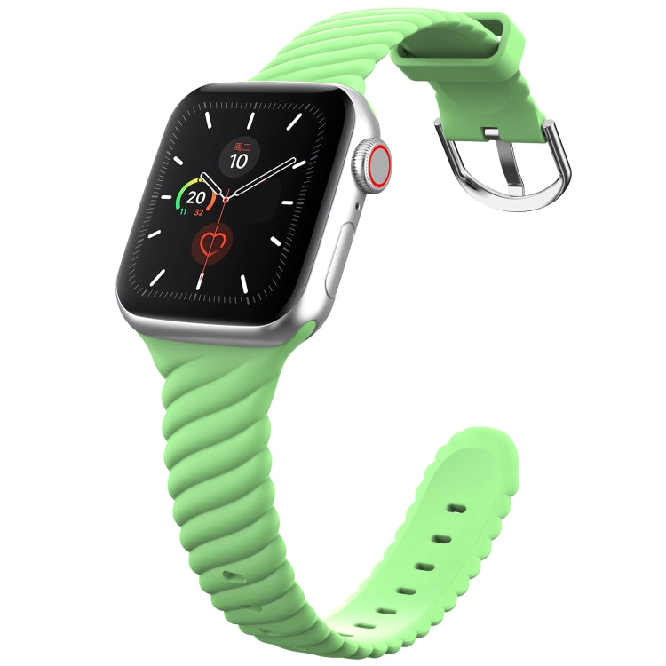 Cinturino di ricambio per cinturino di ricambio in silicone Twist tinta unita per Apple Watch Series, 7 41mm / 6 & SE & 5 & 4 40mm / 3 & 2 & 1 38mm, 7 45mm / 6 & SE & 5 & 4 44mm / 3 & 2 & 1 42mm