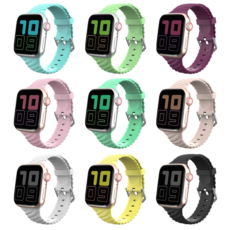 Cinturino di ricambio per cinturino di ricambio in silicone Twist tinta unita per Apple Watch Series, 7 41mm / 6 & SE & 5 & 4 40mm / 3 & 2 & 1 38mm, 7 45mm / 6 & SE & 5 & 4 44mm / 3 & 2 & 1 42mm