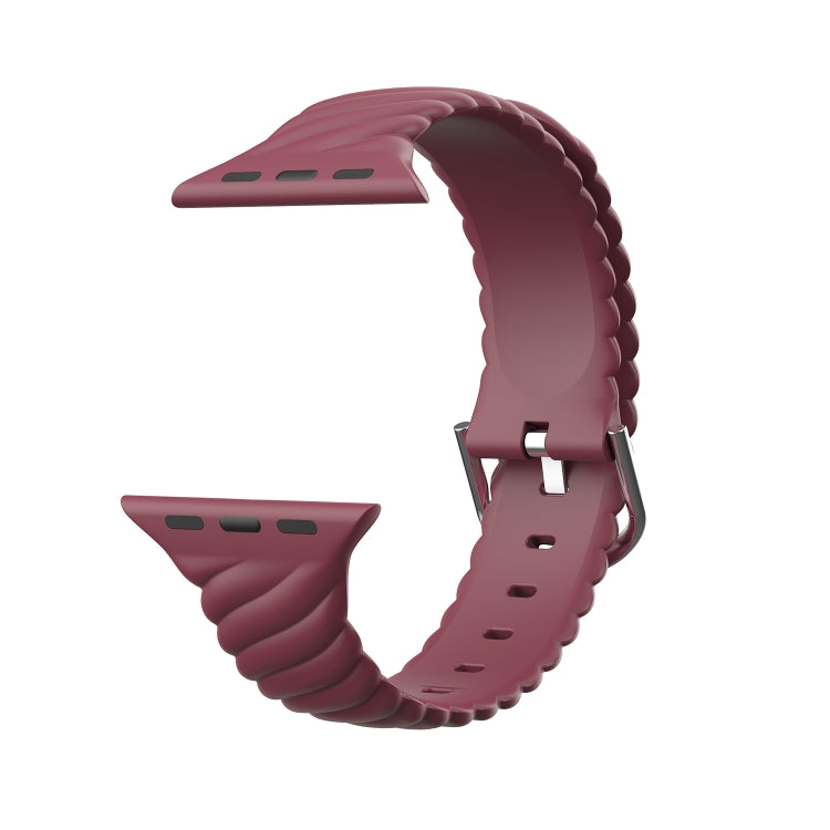 Cinturino di ricambio per cinturino di ricambio in silicone Twist tinta unita per Apple Watch Series, 7 41mm / 6 & SE & 5 & 4 40mm / 3 & 2 & 1 38mm, 7 45mm / 6 & SE & 5 & 4 44mm / 3 & 2 & 1 42mm