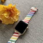 Cinturino di ricambio per cinturino di ricambio in silicone Twist bicolore per Apple Watch Series, 7 41mm / 6 & SE & 5 & 4 40mm / 3 & 2 & 1 38mm, 7 45mm / 6 & SE & 5 & 4 44mm / 3 & 2 & 1 42mm