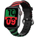 Cinturino di ricambio per cinturino di ricambio in silicone Twist bicolore per Apple Watch Series, 7 41mm / 6 & SE & 5 & 4 40mm / 3 & 2 & 1 38mm, 7 45mm / 6 & SE & 5 & 4 44mm / 3 & 2 & 1 42mm