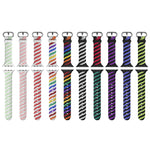 Cinturino di ricambio per cinturino di ricambio in silicone Twist bicolore per Apple Watch Series, 7 41mm / 6 & SE & 5 & 4 40mm / 3 & 2 & 1 38mm, 7 45mm / 6 & SE & 5 & 4 44mm / 3 & 2 & 1 42mm