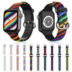 Cinturino di ricambio per cinturino di ricambio in silicone Twist bicolore per Apple Watch Series, 7 41mm / 6 & SE & 5 & 4 40mm / 3 & 2 & 1 38mm, 7 45mm / 6 & SE & 5 & 4 44mm / 3 & 2 & 1 42mm