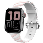 Cinturino di ricambio per cinturino di ricambio in silicone Twist bicolore per Apple Watch Series, 7 41mm / 6 & SE & 5 & 4 40mm / 3 & 2 & 1 38mm, 7 45mm / 6 & SE & 5 & 4 44mm / 3 & 2 & 1 42mm
