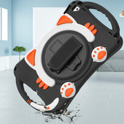 Custodia protettiva in EVA antiurto per bambini Cute Cat King con supporto, tracolla e maniglia, For iPad 10.2 2021 / 2020 / 2019 / Pro 10.5 / Air 10.5