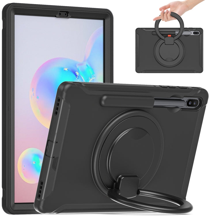 Custodia protettiva antiurto in TPU + PC con supporto per impugnatura pieghevole con rotazione a 360 gradi e slot per penna, For Samsung Galaxy Tab S6 T860, For Samsung Galaxy Tab A 8.4 T307 2020, For Samsung Galaxy Tab A 10.1 T515/T510 2019           ...