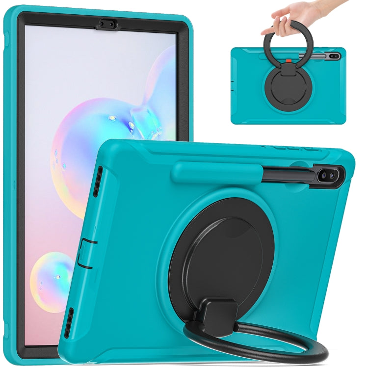 Custodia protettiva antiurto in TPU + PC con supporto per impugnatura pieghevole con rotazione a 360 gradi e slot per penna, For Samsung Galaxy Tab S6 T860, For Samsung Galaxy Tab A 8.4 T307 2020, For Samsung Galaxy Tab A 10.1 T515/T510 2019           ...