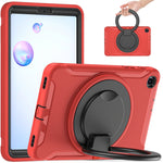Custodia protettiva antiurto in TPU + PC con supporto per impugnatura pieghevole con rotazione a 360 gradi e slot per penna, For Samsung Galaxy Tab S6 T860, For Samsung Galaxy Tab A 8.4 T307 2020, For Samsung Galaxy Tab A 10.1 T515/T510 2019           ...