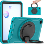 Custodia protettiva antiurto in TPU + PC con supporto per impugnatura pieghevole con rotazione a 360 gradi e slot per penna, For Samsung Galaxy Tab S6 T860, For Samsung Galaxy Tab A 8.4 T307 2020, For Samsung Galaxy Tab A 10.1 T515/T510 2019           ...