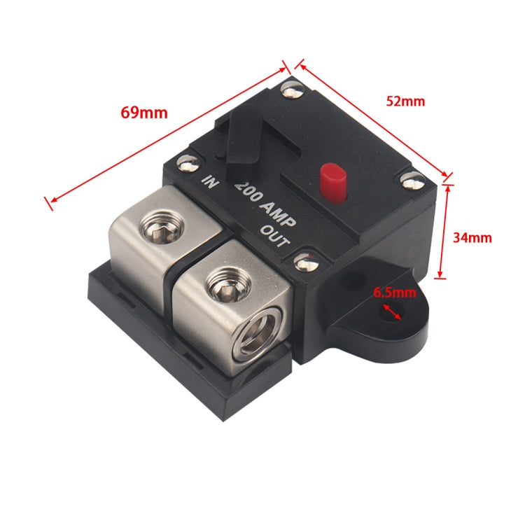 Interruttore automatico audio per auto/yacht da 200 A con accessorio, A6071