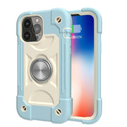 Custodia protettiva antiurto in silicone + PC con supporto a doppio anello, For iPhone 13 mini, For iPhone 13