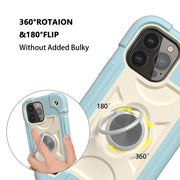 Custodia protettiva antiurto in silicone + PC con supporto a doppio anello, For iPhone 13 Pro, For iPhone 13 Pro Max