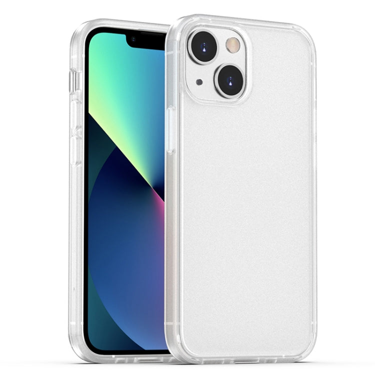 Custodia TPU antiurto con pulsante colorato per iPhone 13